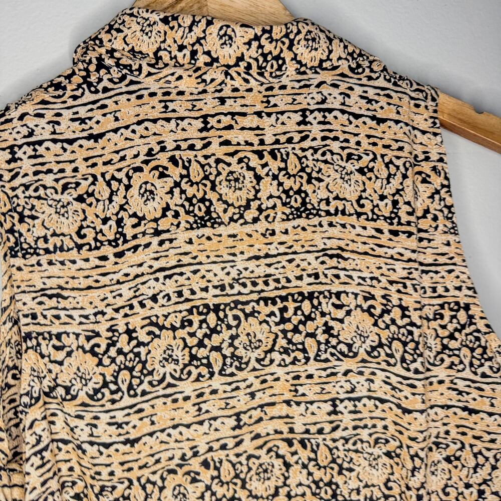 Vintage Studio I Petite Paisley Print Button Front Sleeveless Maxi Dress 8P - Picture 9 of 9